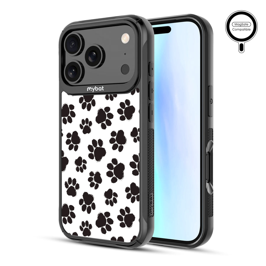 MyBat Design Lab Series MagSafe Case for Apple iPhone 17 Pro - Black Paw Prints - MIP17PCSLESMSMP002-2.jpg
