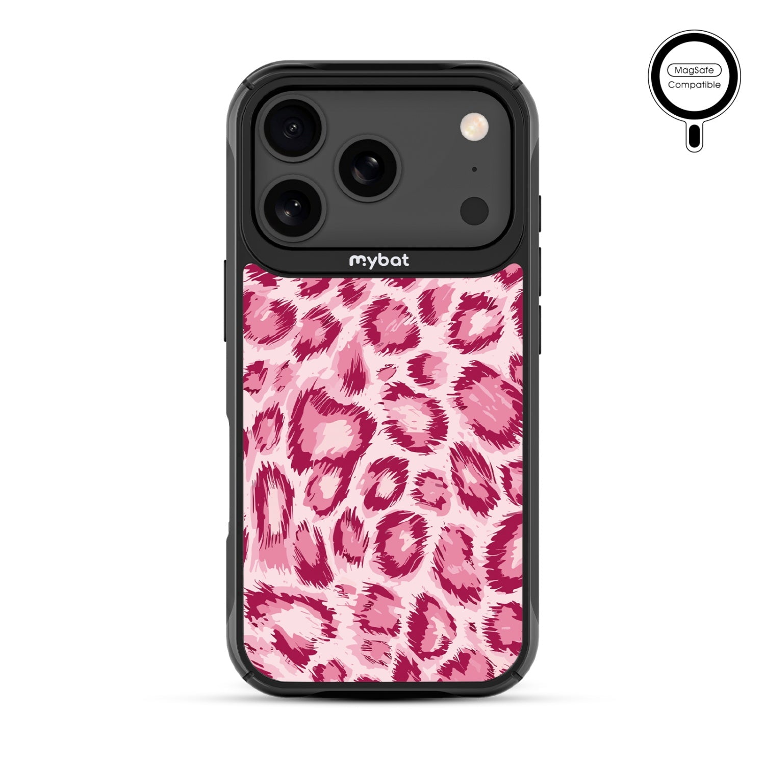 MyBat Design Lab Series MagSafe Case for Apple iPhone 17 Pro - Pink Leopard Print
