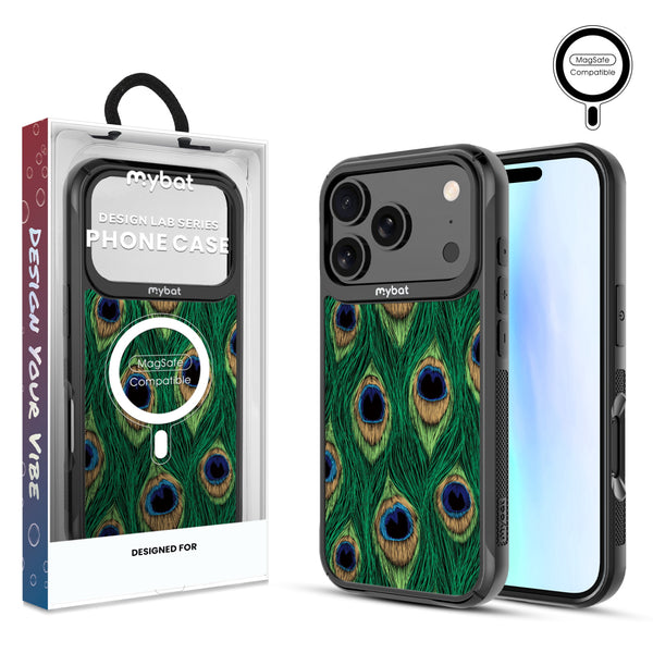 MyBat Design Lab Series MagSafe Case for Apple iPhone 17 Pro - Peacock Feathers - MIP17PCSLESMSMP018-1.jpg