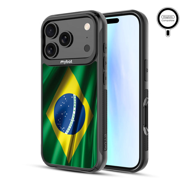 MyBat Design Lab Series MagSafe Case for Apple iPhone 17 Pro - Brazilian Flag - MIP17PCSLESMSMP038-2.jpg