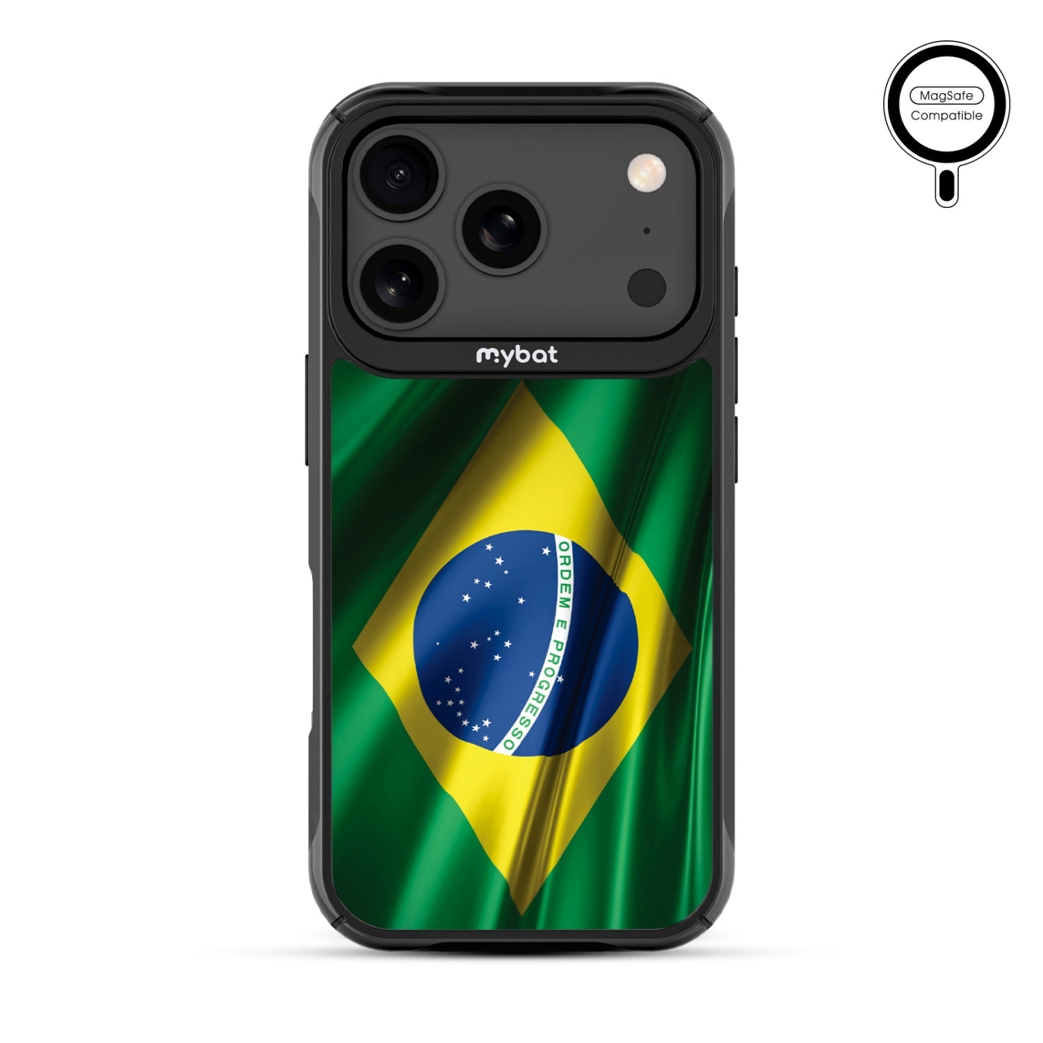 MyBat Design Lab Series MagSafe Case for Apple iPhone 17 Pro - Brazilian Flag