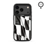 MyBat Design Lab Series MagSafe Case for Apple iPhone 17 Pro - Racing Flag - MIP17PCSLESMSMP040-3.jpg