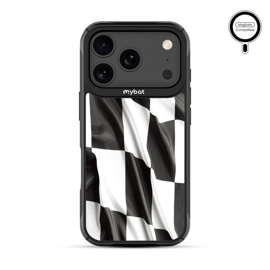 MyBat Design Lab Series MagSafe Case for Apple iPhone 17 Pro - Racing Flag - MIP17PCSLESMSMP040-3.jpg