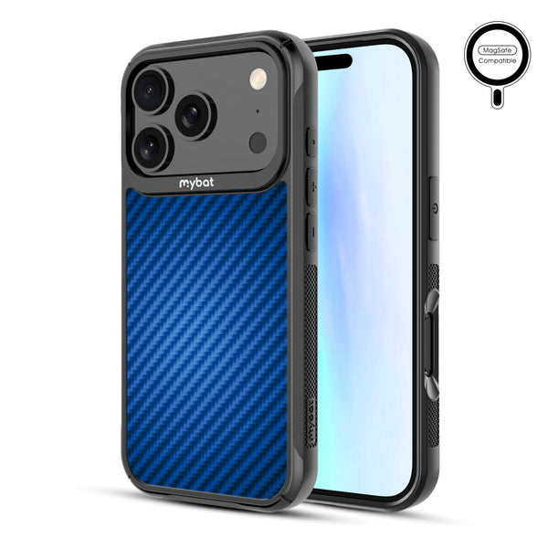 MyBat Design Lab Series MagSafe Case for Apple iPhone 17 Pro - Blue Carbon Fiber - MIP17PCSLESMSMP084-2.jpg