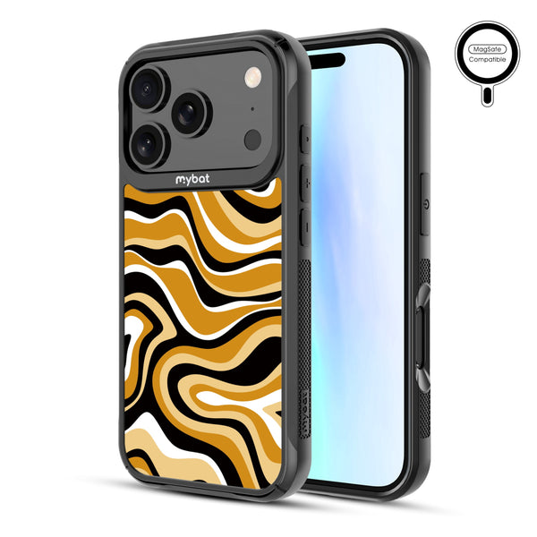 MyBat Design Lab Series MagSafe Case for Apple iPhone 17 Pro - Groovy Golden Swirls - MIP17PCSLESMSMP093-2.jpg