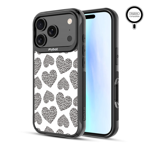 MyBat Design Lab Series MagSafe Case for Apple iPhone 17 Pro - Leopard Print Hearts - MIP17PCSLESMSMP098-2.jpg