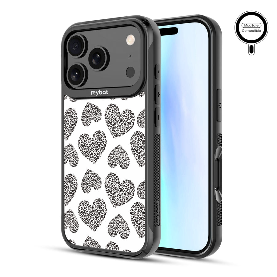 MyBat Design Lab Series MagSafe Case for Apple iPhone 17 Pro - Leopard Print Hearts - MIP17PCSLESMSMP098-2.jpg