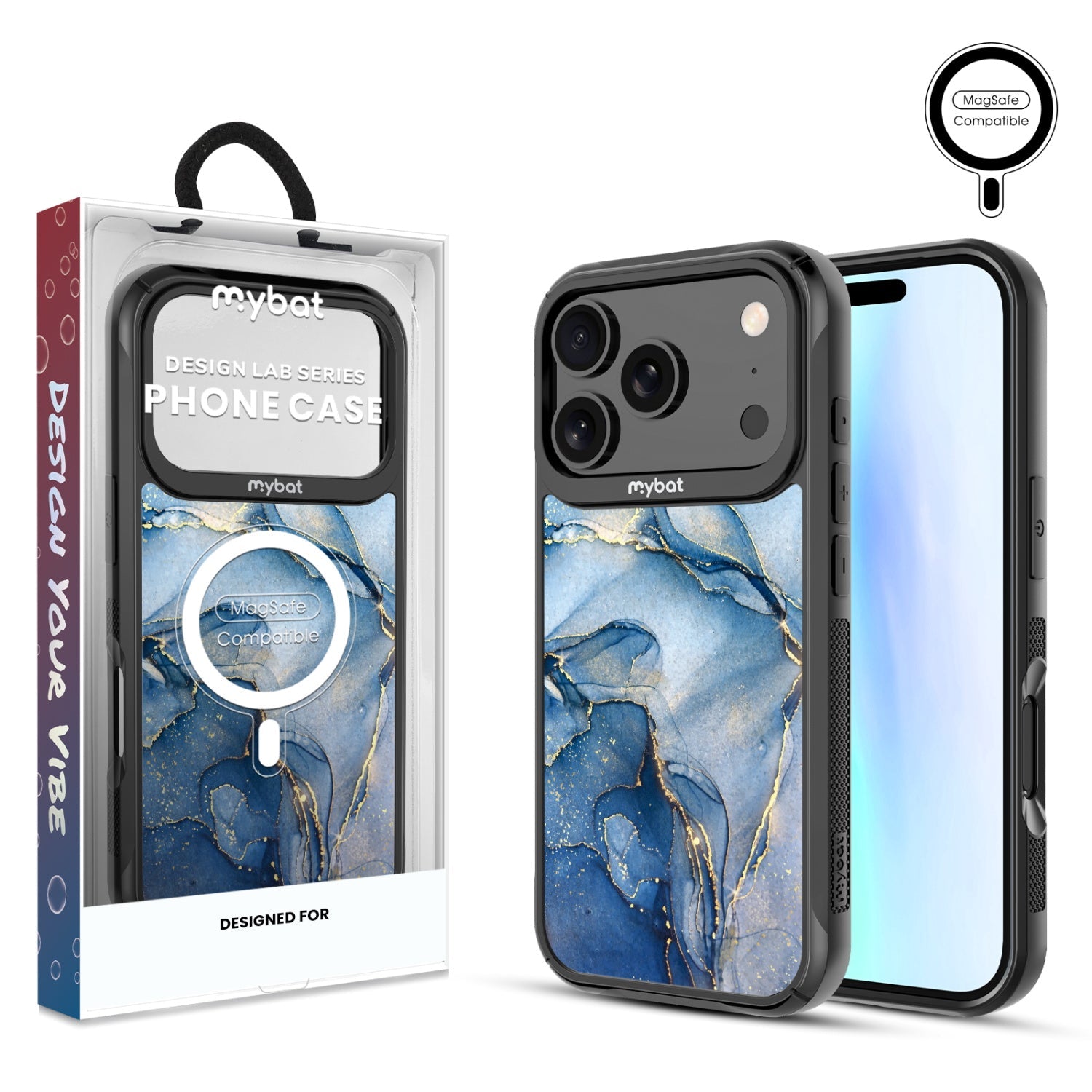 MyBat Design Lab Series MagSafe Case for Apple iPhone 17 Pro - Blue Marble