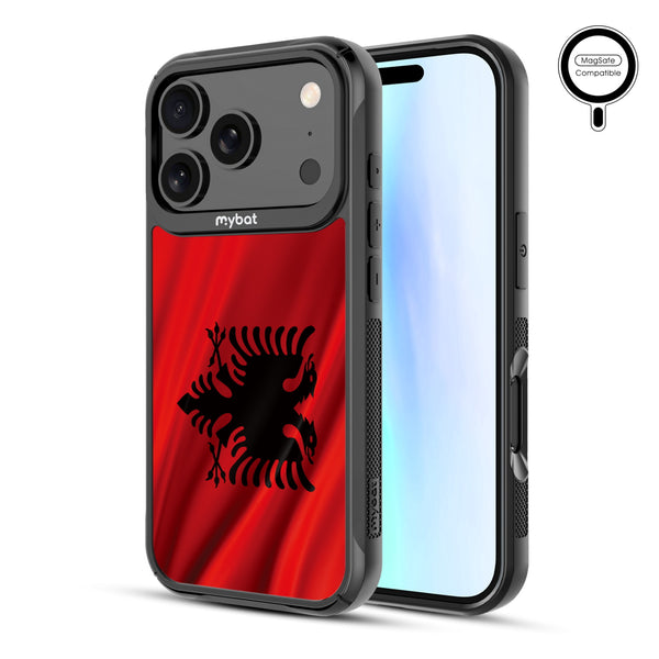 MyBat Design Lab Series MagSafe Case for Apple iPhone 17 Pro - Albania Flag - MIP17PCSLESMSMP140-2.jpg