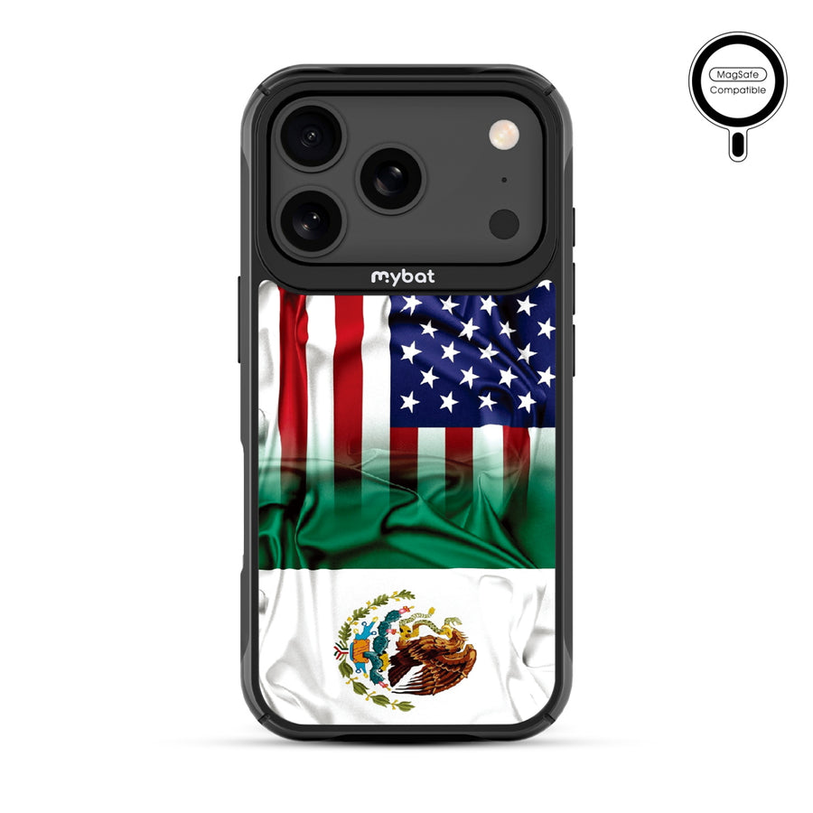 MyBat Design Lab Series MagSafe Case for Apple iPhone 17 Pro – Mexican-American Flag - MIP17PCSLESMSMP168-3.jpg