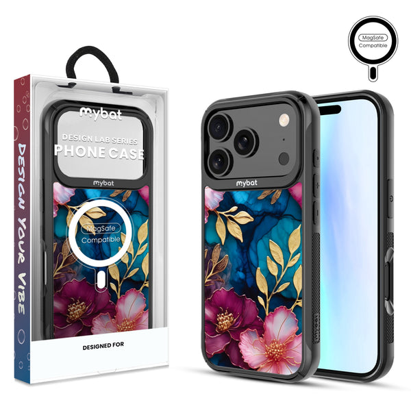 MyBat Design Lab Series MagSafe Case for Apple iPhone 17 Pro - Gilded Petals - MIP17PCSLESMSMP188-1.jpg