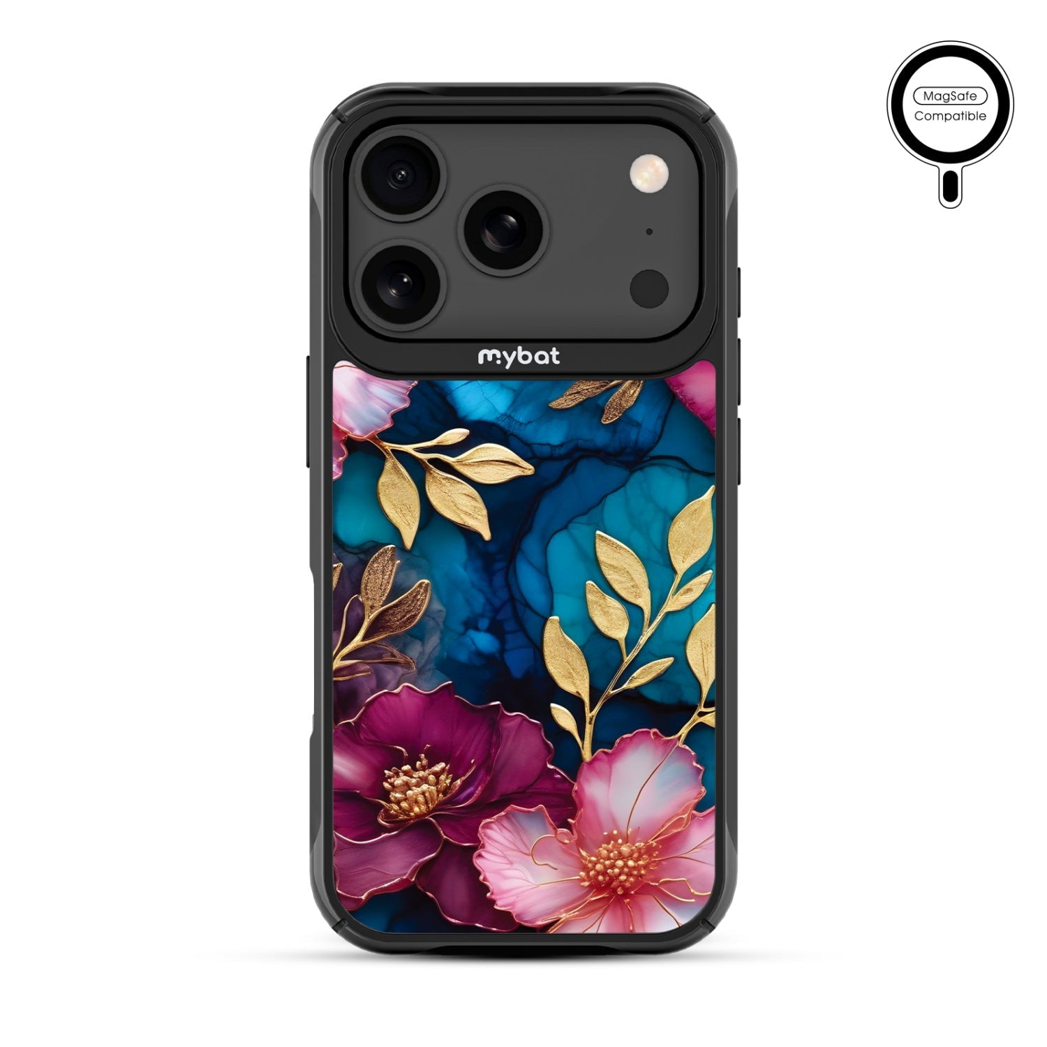 MyBat Design Lab Series MagSafe Case for Apple iPhone 17 Pro - Gilded Petals