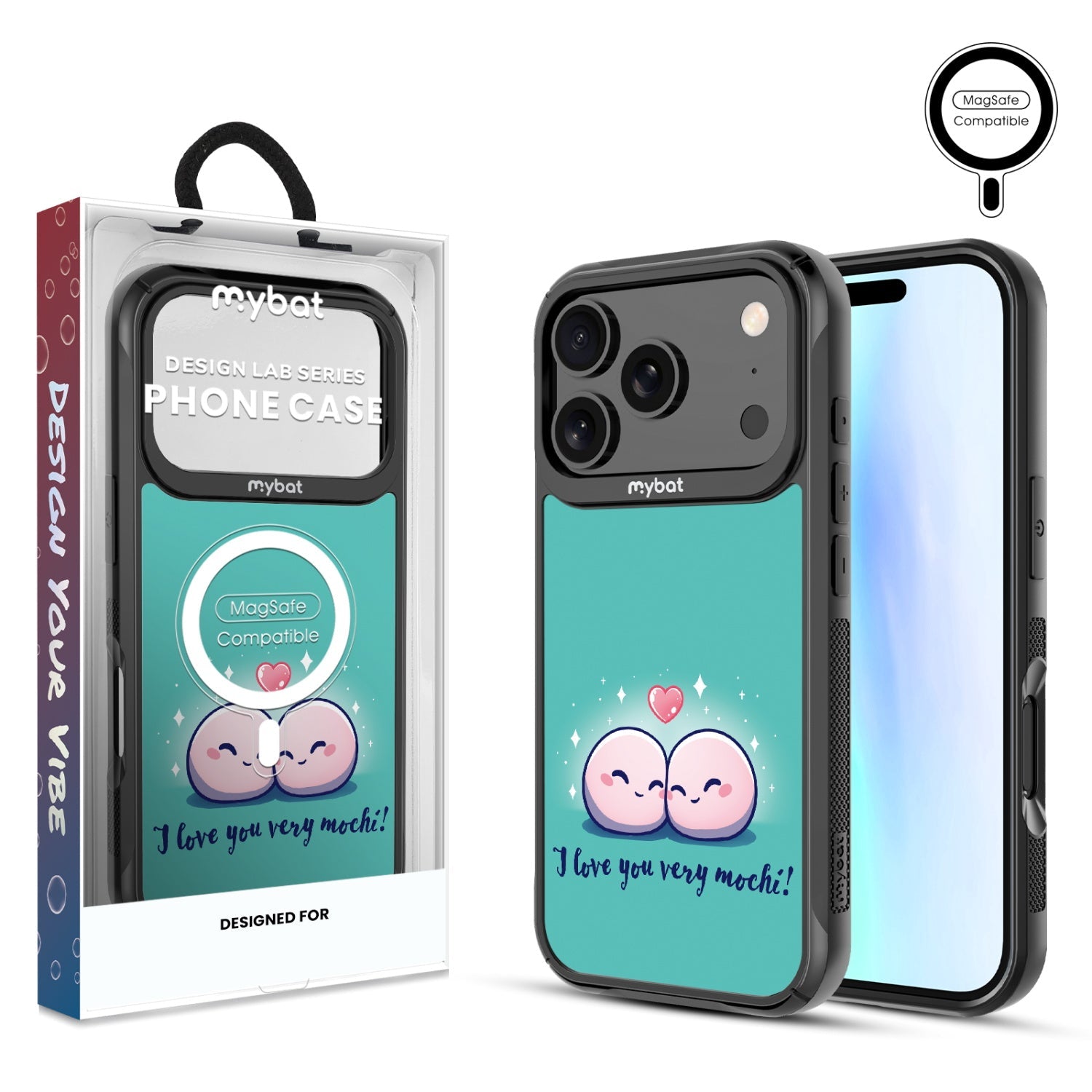 MyBat Design Lab Series MagSafe Case for Apple iPhone 17 Pro - Mochi Love