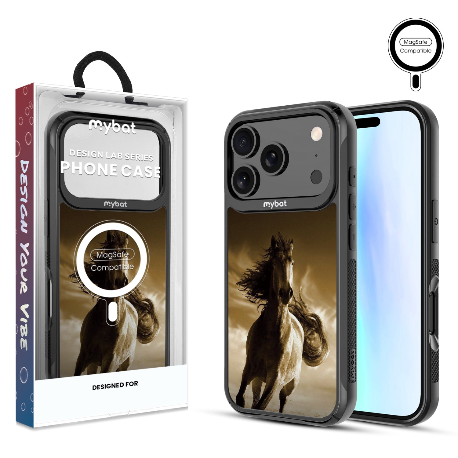 MyBat Design Lab Series MagSafe Case for Apple iPhone 17 Pro - Wild Horse