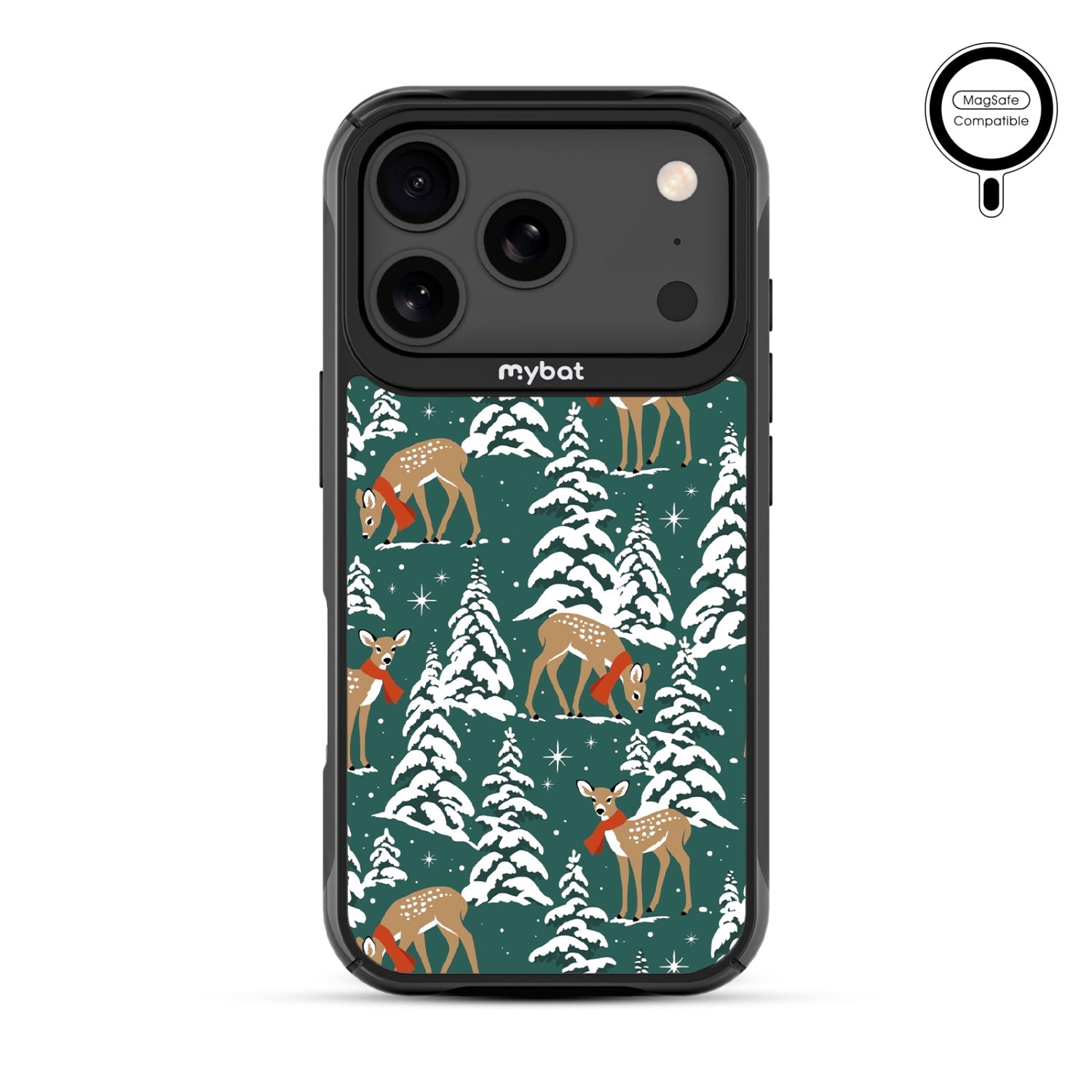 MyBat Design Lab Series MagSafe Case for Apple iPhone 17 Pro - Pine & Prancer