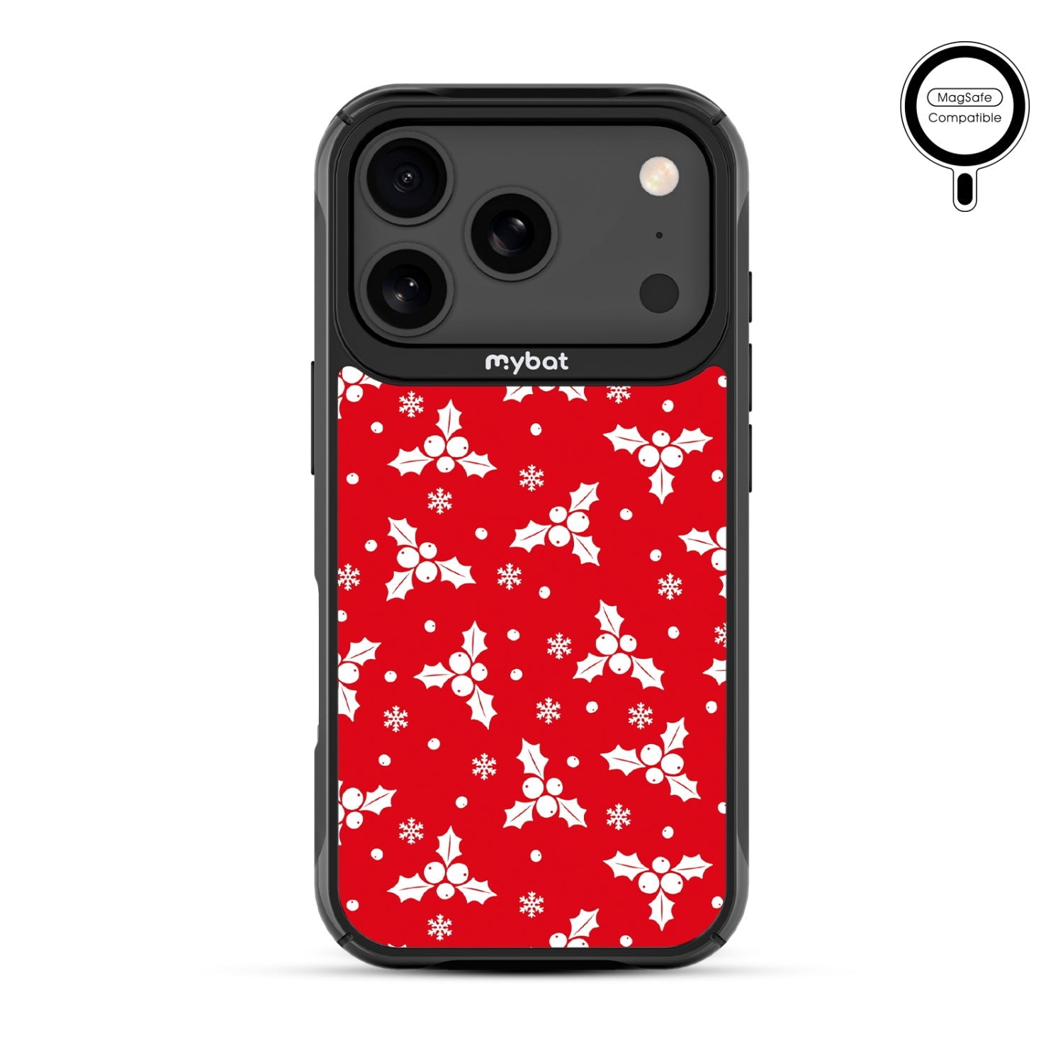 MyBat Design Lab Series MagSafe Case for Apple iPhone 17 Pro - Merry Mistletoe