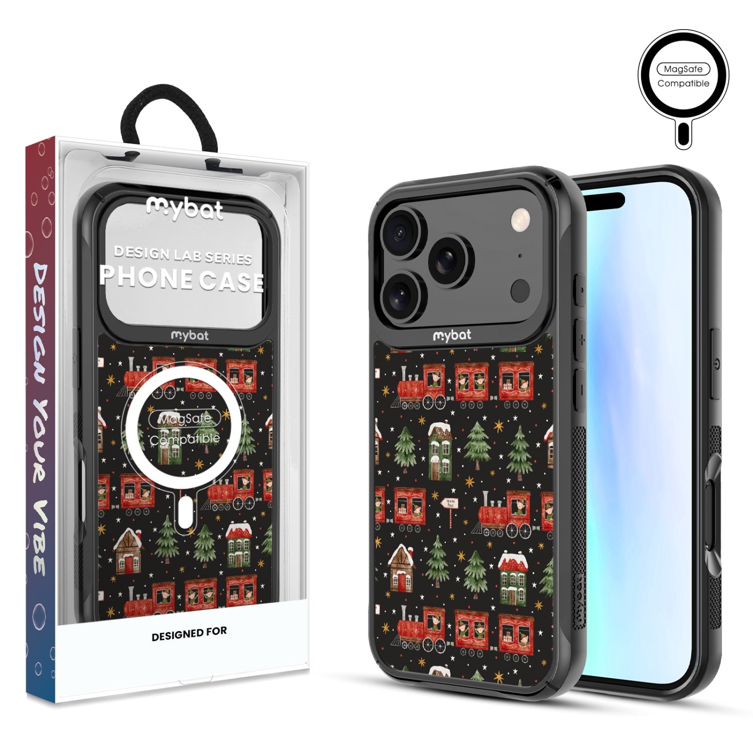 MyBat Design Lab Series MagSafe Case for Apple iPhone 17 Pro - Train Around the Tree