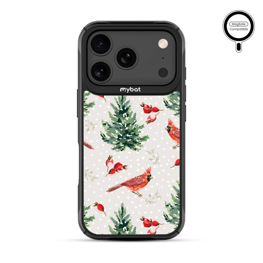 MyBat Design Lab Series MagSafe Case for Apple iPhone 17 Pro - Winter Cardinals