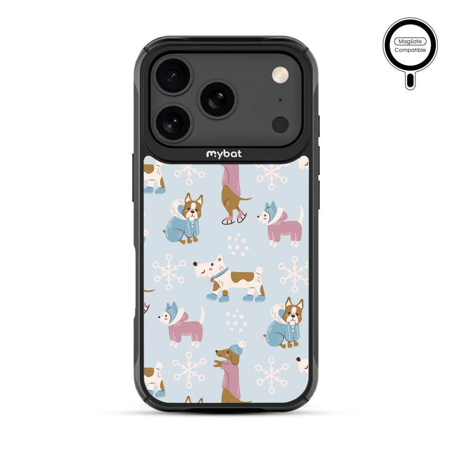 MyBat Design Lab Series MagSafe Case for Apple iPhone 17 Pro - Puppy Snow Play