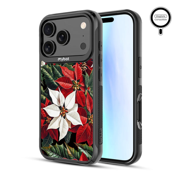 MyBat Design Lab Series MagSafe Case for Apple iPhone 17 Pro - Christmas Poinsettias - MIP17PCSLESMSMP301-2.jpg