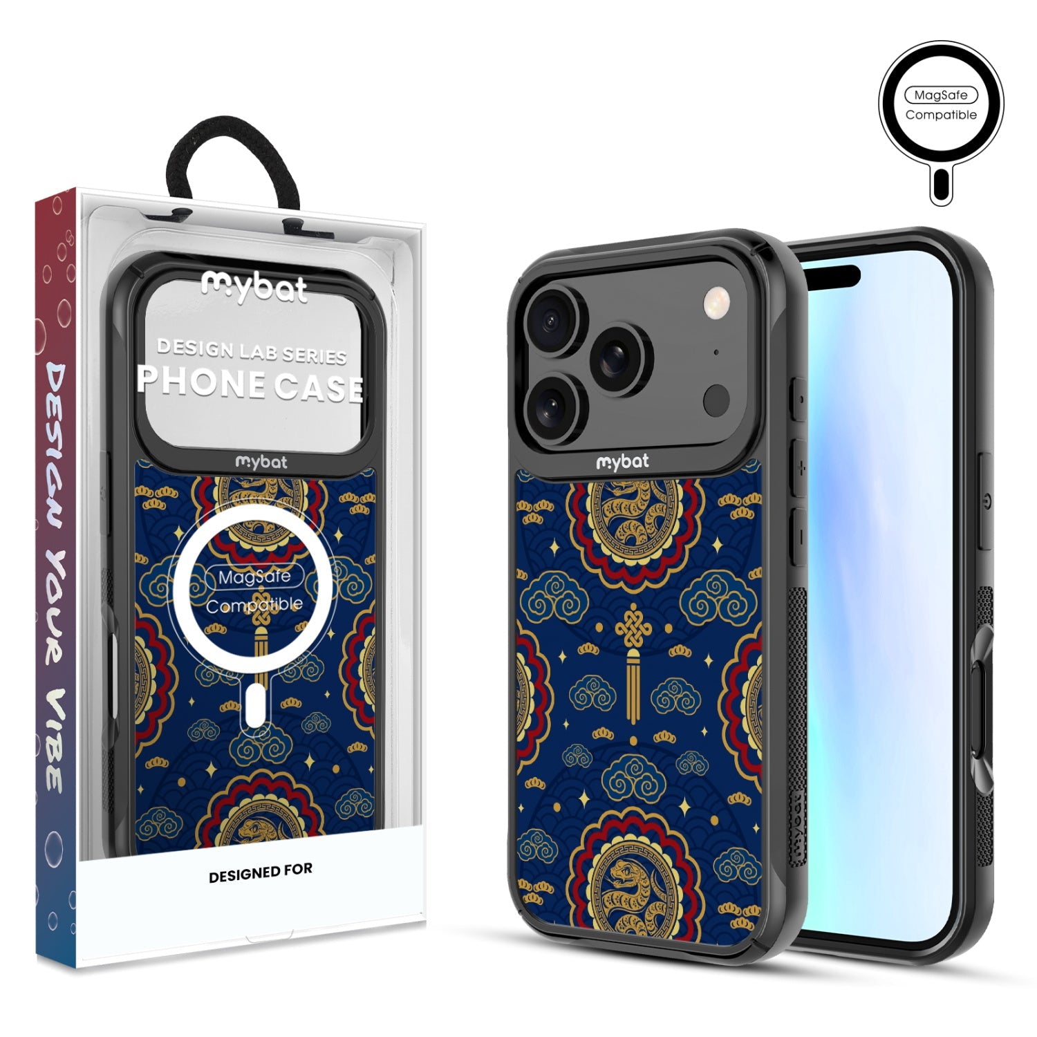 MyBat Design Lab Series MagSafe Case for Apple iPhone 17 Pro - Wisdom of the Snake