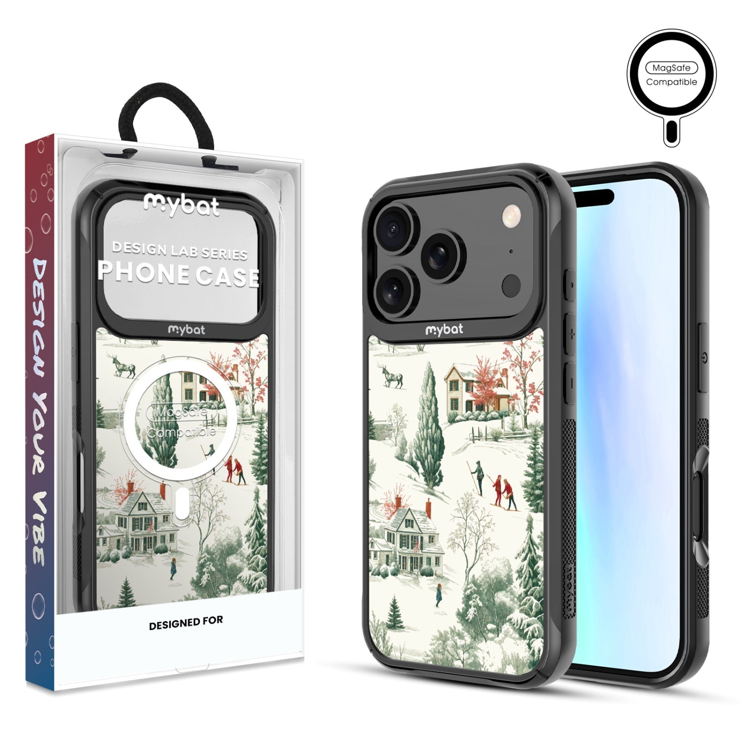 MyBat Design Lab Series MagSafe Case for Apple iPhone 17 Pro - Ski Lodge