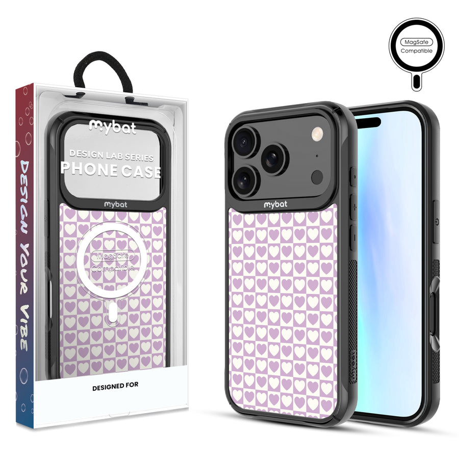 MyBat Design Lab Series MagSafe Case for Apple iPhone 17 Pro - Heart Grid - MIP17PCSLESMSMP339-1.jpg