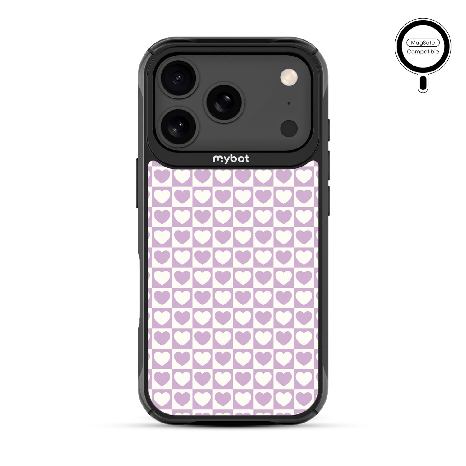 MyBat Design Lab Series MagSafe Case for Apple iPhone 17 Pro - Heart Grid