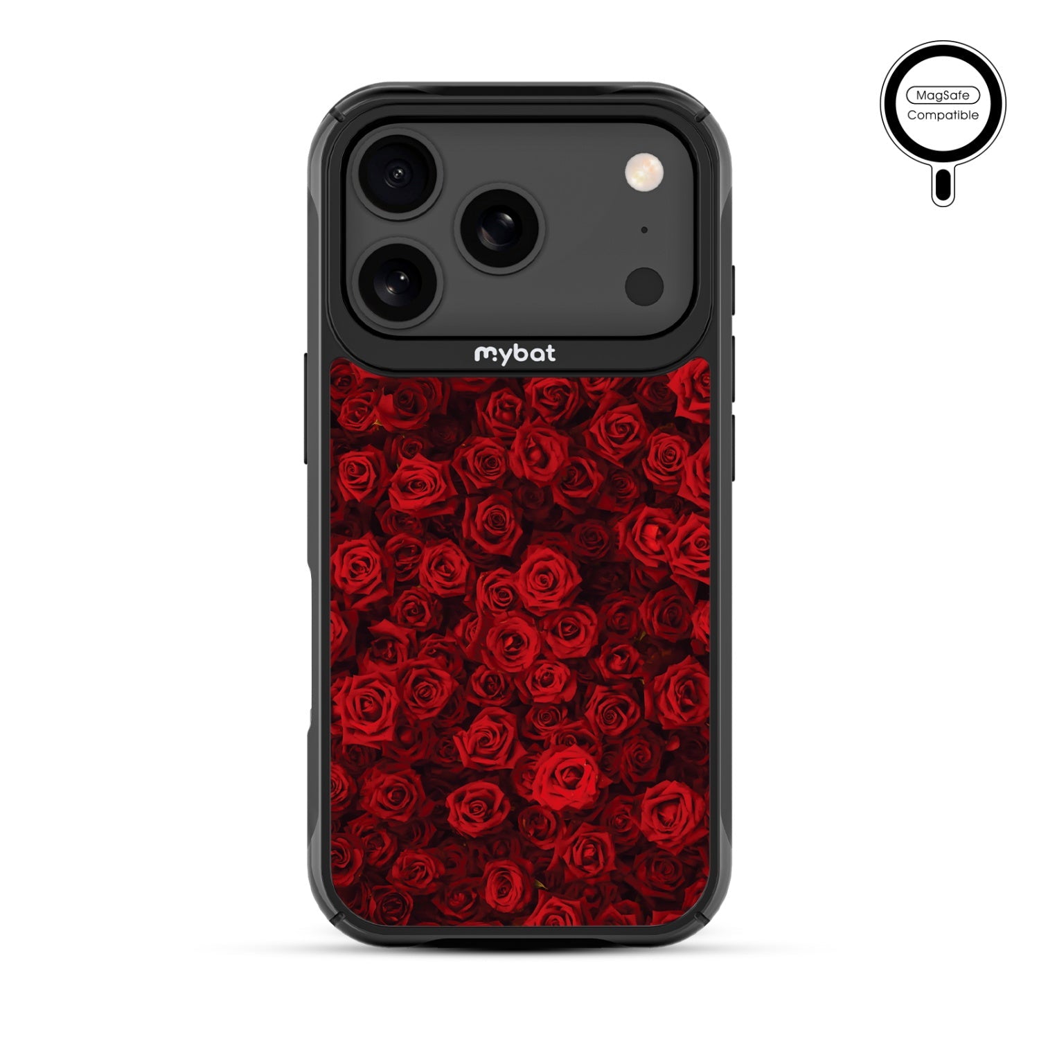 MyBat Design Lab Series MagSafe Case for Apple iPhone 17 Pro - Red Roses