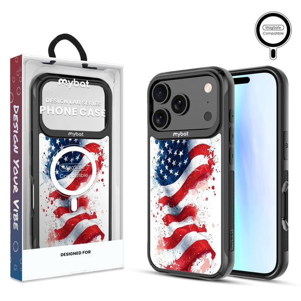 MyBat Design Lab Series MagSafe Case for Apple iPhone 17 Pro - Patriotic Flag Painiting - MIP17PCSLESMSMP346-1.jpg