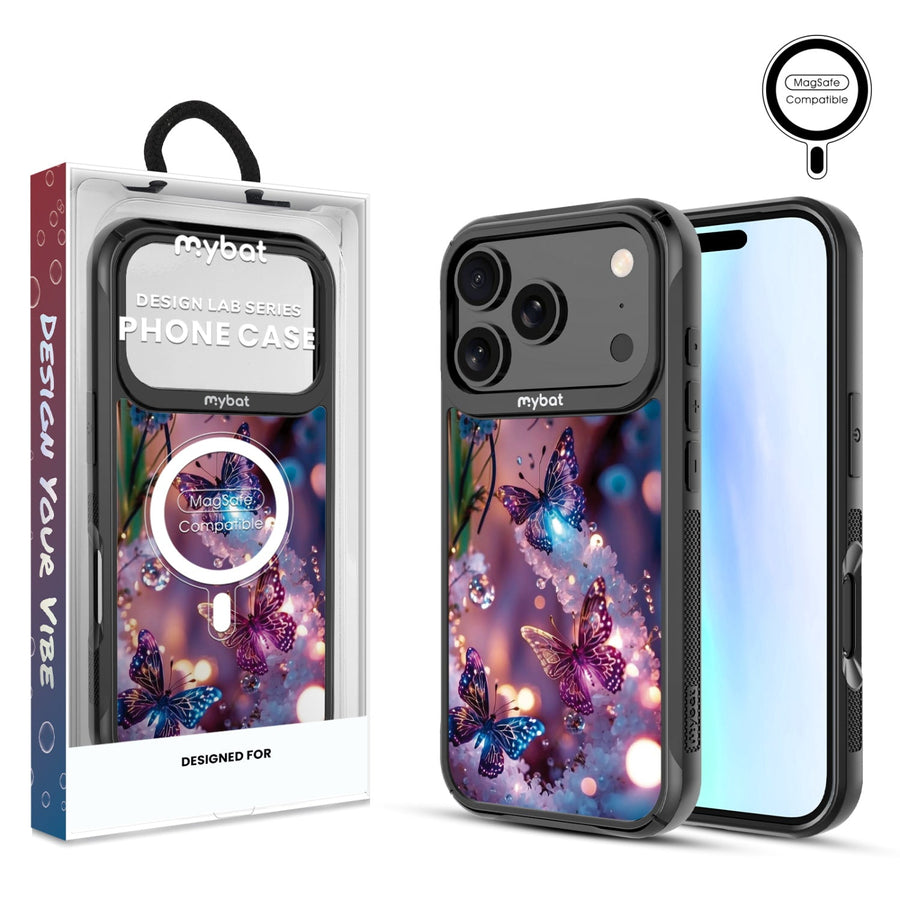 MyBat Design Lab Series MagSafe Case for Apple iPhone 17 Pro - Magical Butterflies