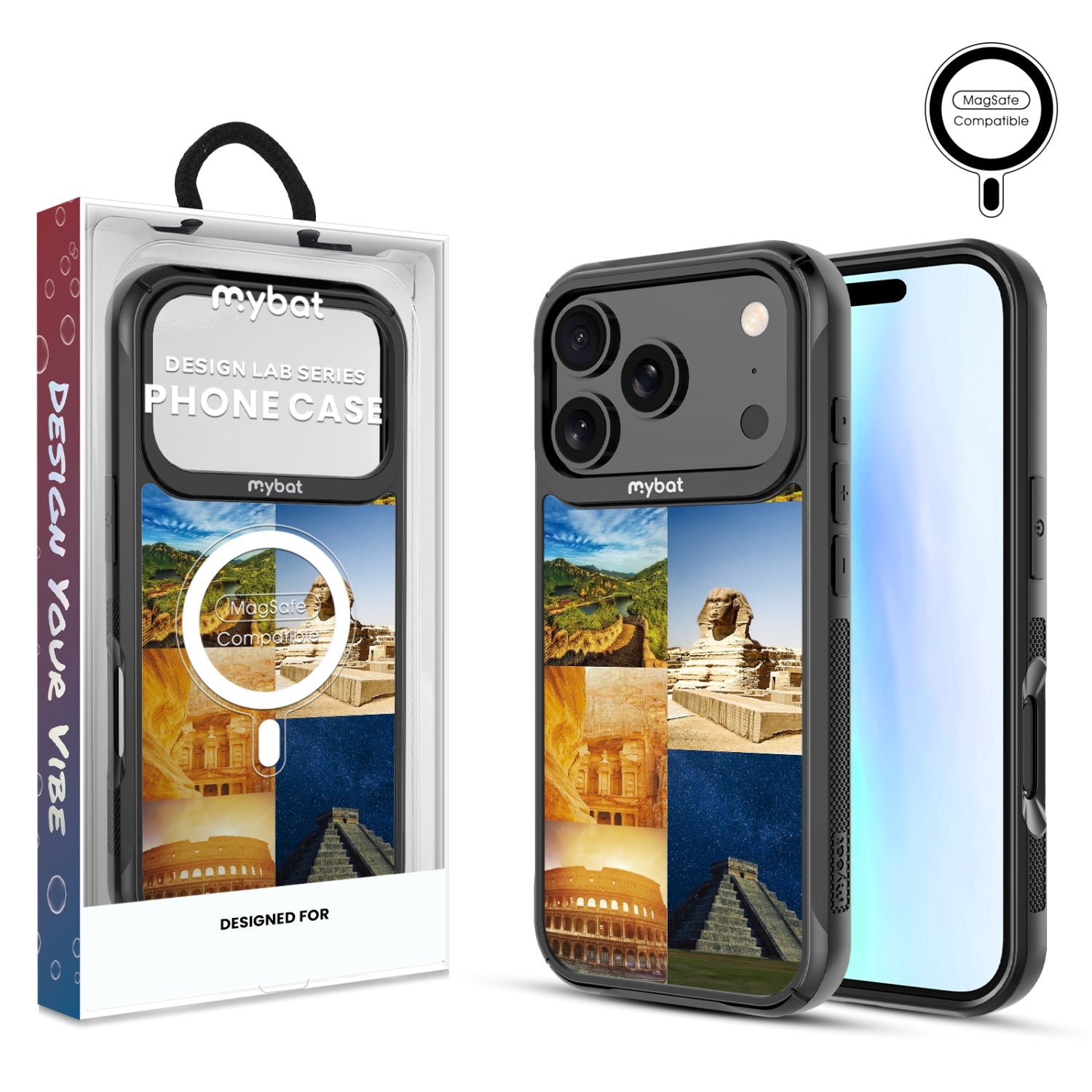MyBat Design Lab Series MagSafe Case for Apple iPhone 17 Pro - 7 Wonders