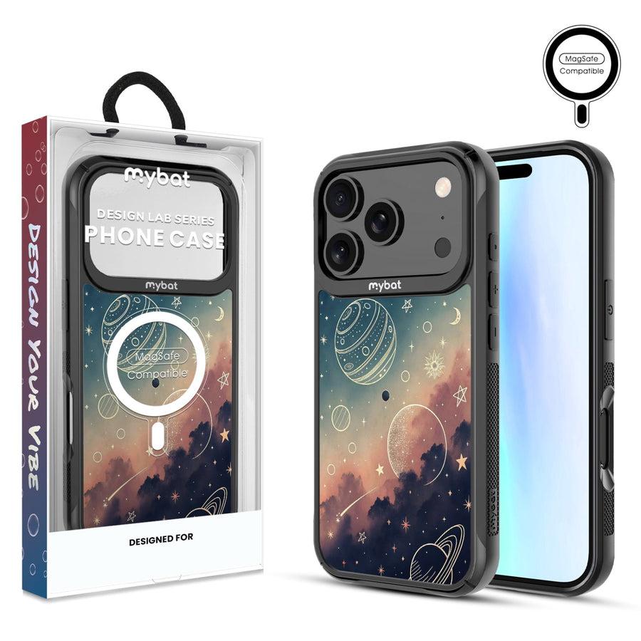 MyBat Design Lab Series MagSafe Case for Apple iPhone 17 Pro - Planets and Stars