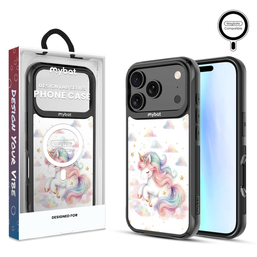 MyBat Design Lab Series MagSafe Case for Apple iPhone 17 Pro - Rainbow Unicorn
