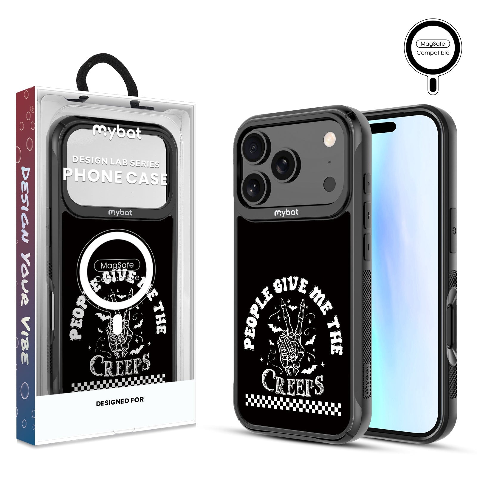 MyBat Design Lab Series MagSafe Case for Apple iPhone 17 Pro - The Creeps