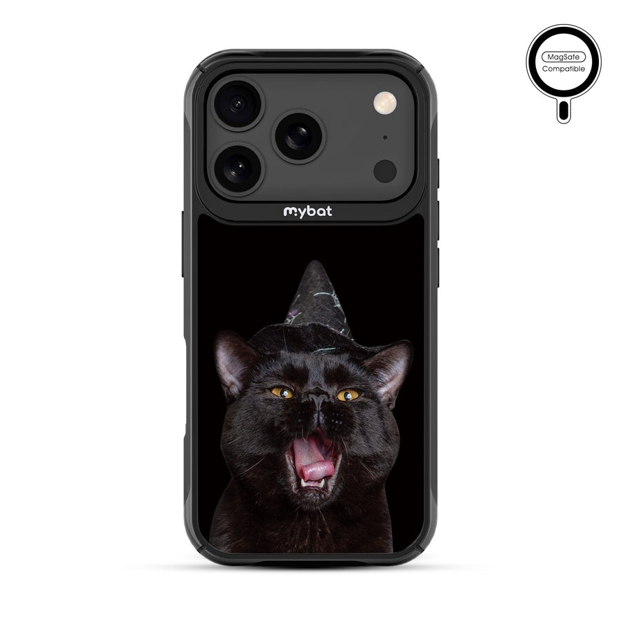 MyBat Design Lab Series MagSafe Case for Apple iPhone 17 Pro - Witch’s Cat