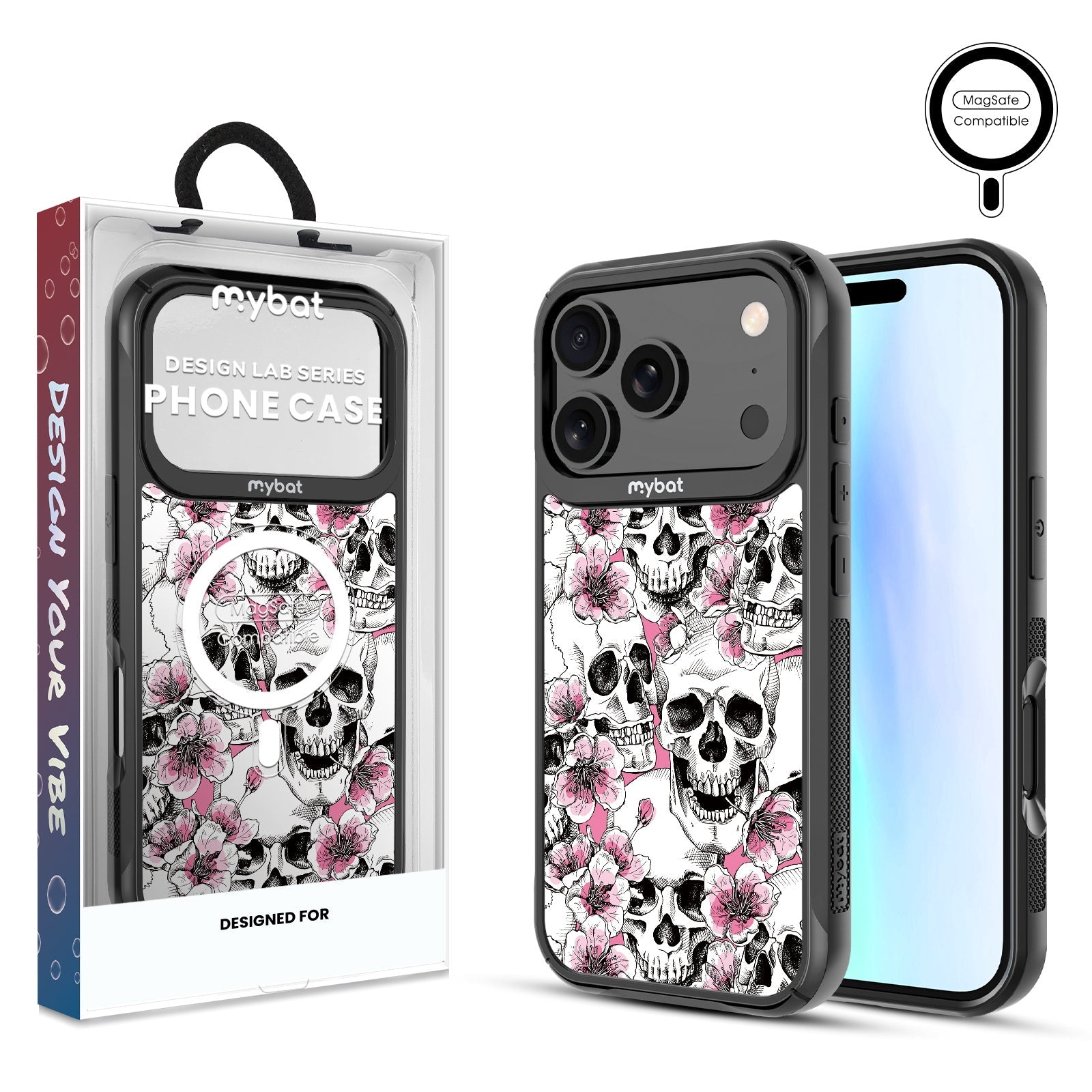 MyBat Design Lab Series MagSafe Case for Apple iPhone 17 Pro - Death Blooms