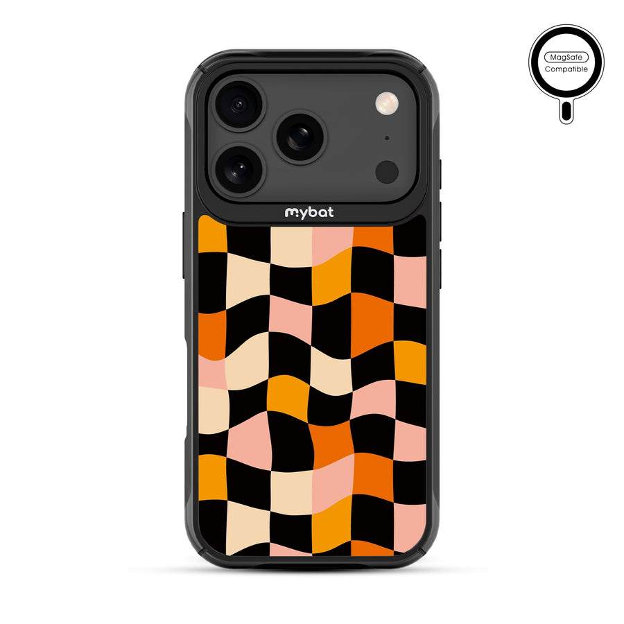 MyBat Design Lab Series MagSafe Case for Apple iPhone 17 Pro - Groovy Check - MIP17PCSLESMSMP448-3.jpg