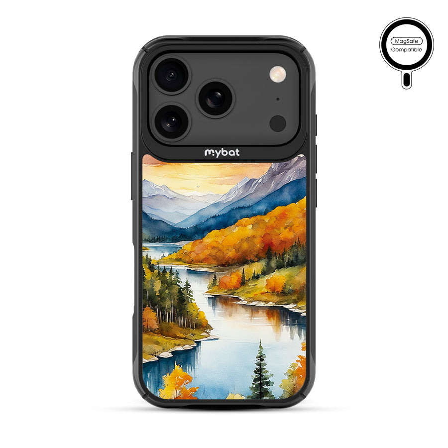 MyBat Design Lab Series MagSafe Case for Apple iPhone 17 Pro - Impressionist Foliage - MIP17PCSLESMSMP452-3.jpg