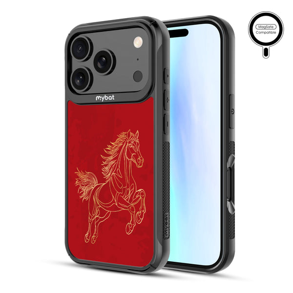 MyBat Design Lab Series MagSafe Case for Apple iPhone 17 Pro - Fire Horse - MIP17PCSLESMSMP460-2.jpg