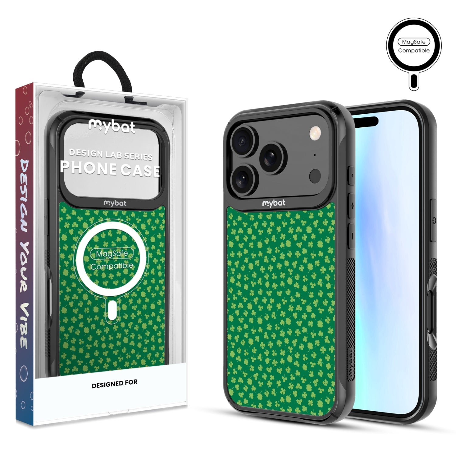 MyBat Design Lab Series MagSafe Case for Apple iPhone 17 Pro - Lucky Clover