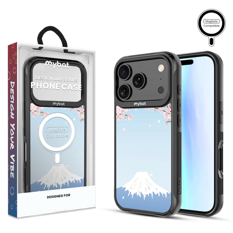 MyBat Design Lab Series MagSafe Case for Apple iPhone 17 Pro - Fuji Blossoms