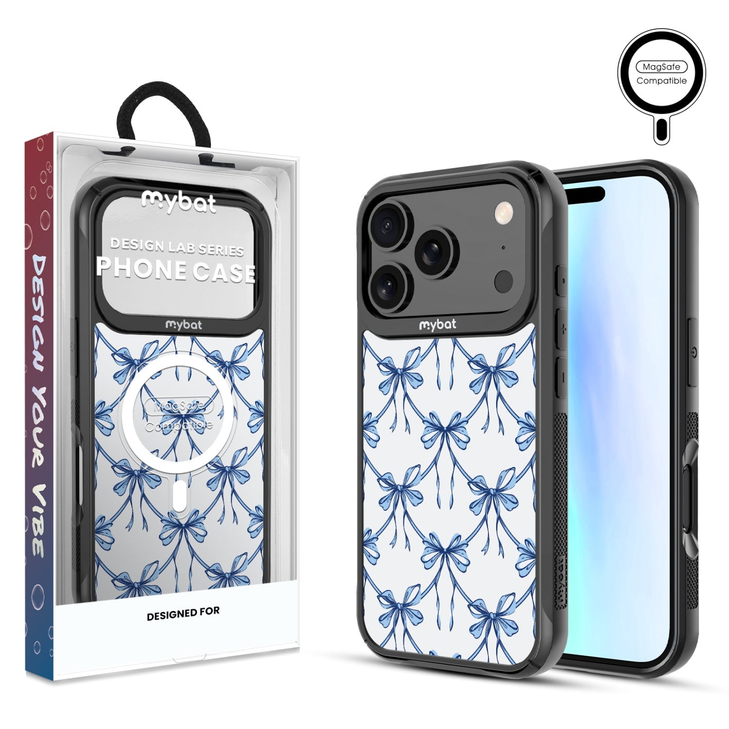 MyBat Design Lab Series MagSafe Case for Apple iPhone 17 Pro - Blue Ribbon