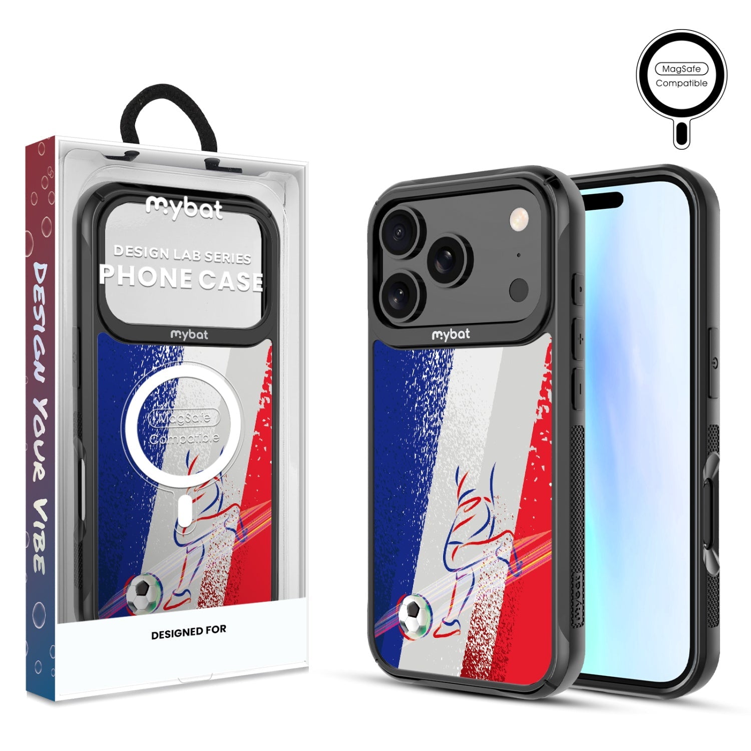 MyBat Design Lab Series MagSafe Case for Apple iPhone 17 Pro – France Soccer
