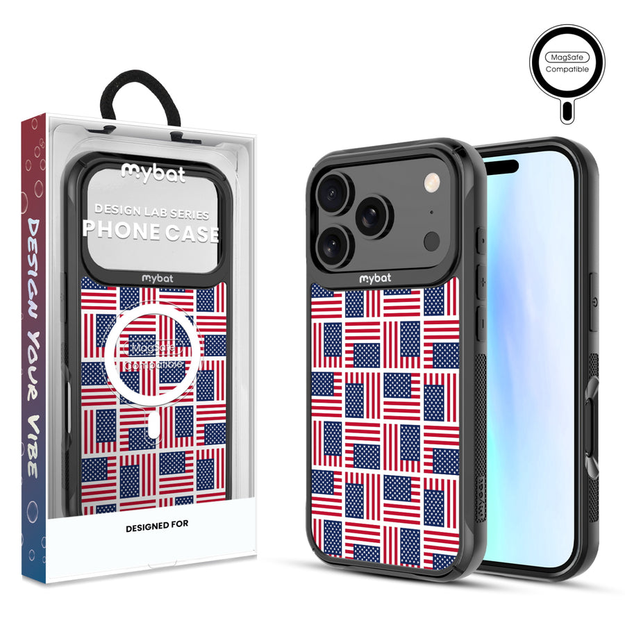 MyBat Design Lab Series MagSafe Case for Apple iPhone 17 Pro – Flag Patchwork - MIP17PCSLESMSMP519.JPG