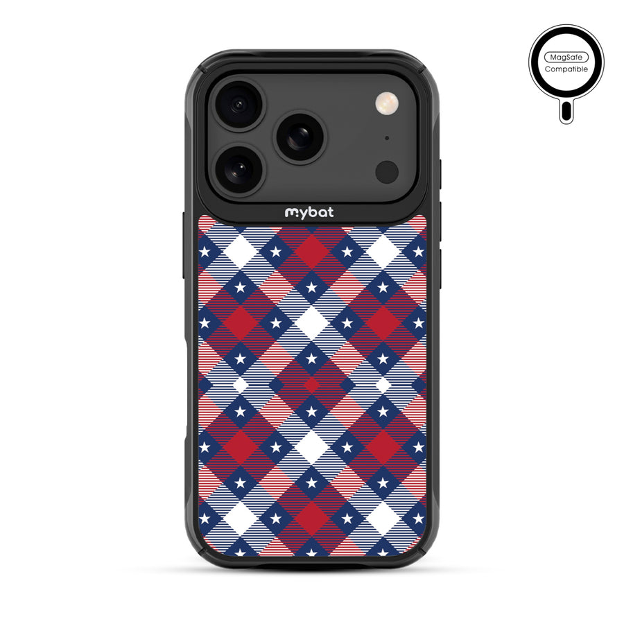 MyBat Design Lab Series MagSafe Case for Apple iPhone 17 Pro – Americana Plaid - MIP17PCSLESMSMP523-2.JPG