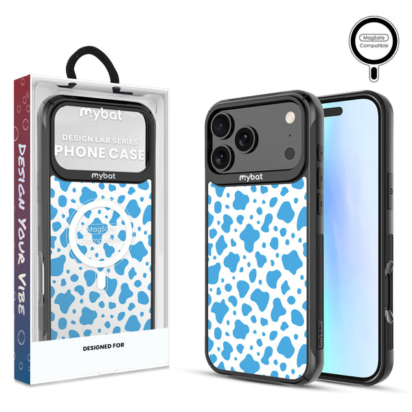 MyBat Design Lab Series MagSafe Case for Apple iPhone 17 Pro Max - Blue Cow Print - MIP17PMCSLESMSMP016-1.jpg