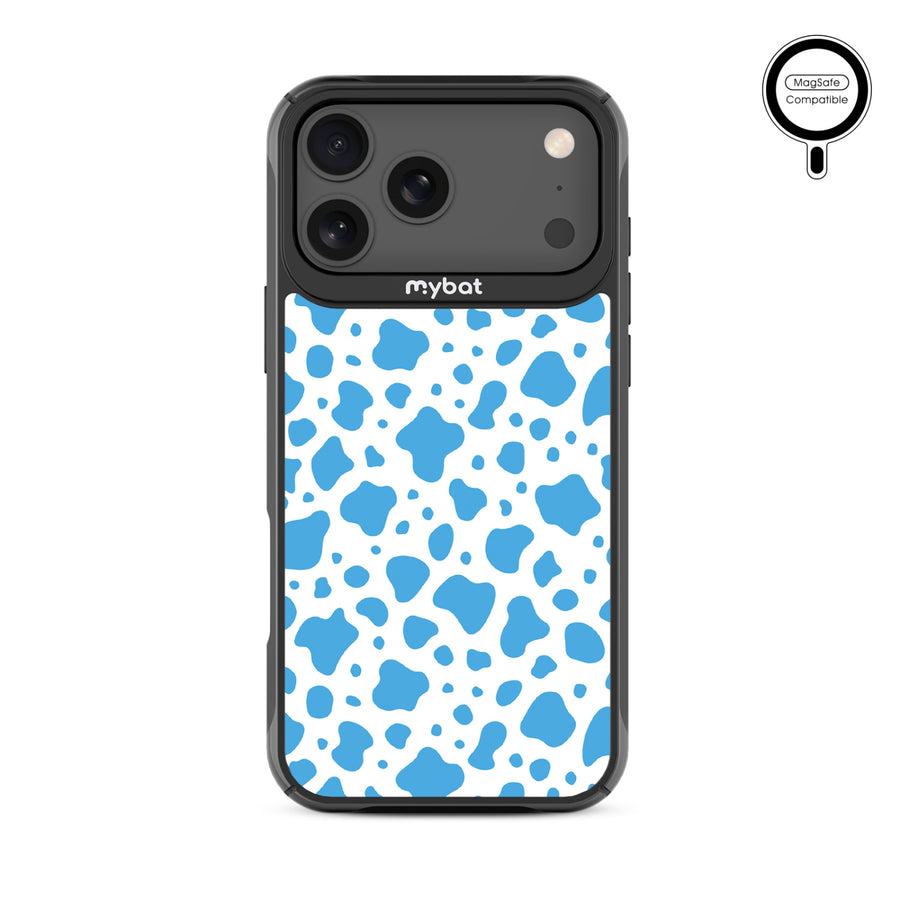 MyBat Design Lab Series MagSafe Case for Apple iPhone 17 Pro Max - Blue Cow Print - MIP17PMCSLESMSMP016-3.jpg
