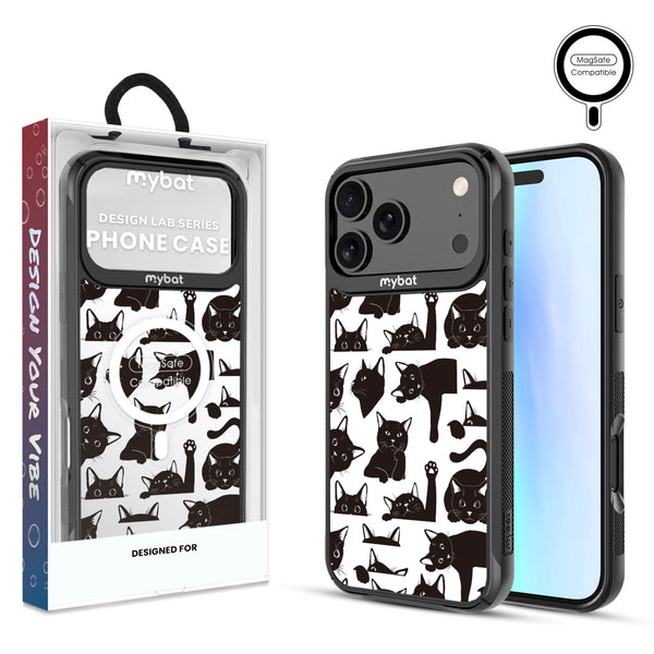 MyBat Design Lab Series MagSafe Case for Apple iPhone 17 Pro Max - Black Cats - MIP17PMCSLESMSMP017-1.jpg