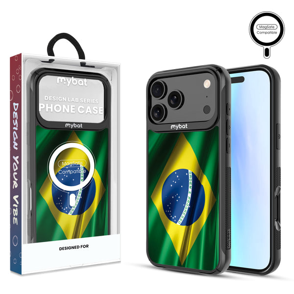 MyBat Design Lab Series MagSafe Case for Apple iPhone 17 Pro Max - Brazilian Flag - MIP17PMCSLESMSMP038-1.jpg